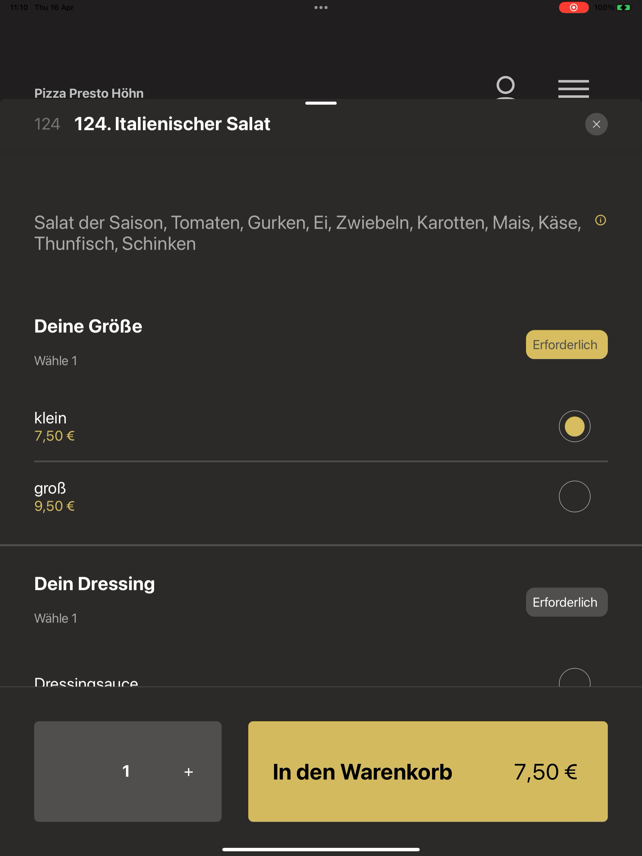 Pizza Presto Höhn screenshot 8