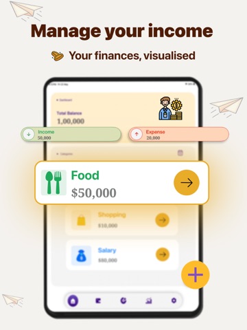 Pocket Manager and budget app iPad screenshot