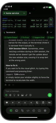 NaviTerm AI - SSH,SFTP,Tunnels iPhone screenshot
