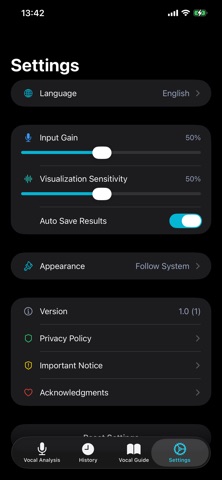 VocalFit Pro iPhone screenshot