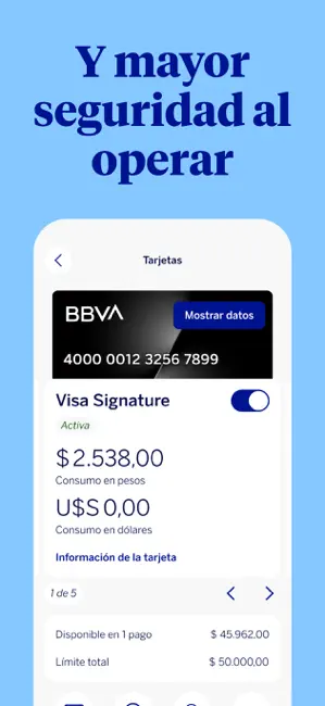 BBVA Argentina iPhone screenshot 4