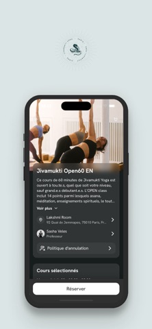 JIVAMUKTI YOGA PARIS iPhone screenshot