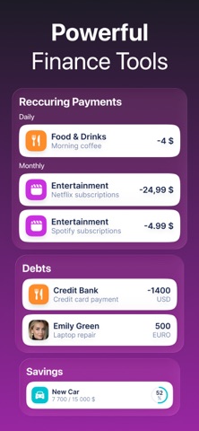 AI Expense Tracker & Budget iPhone screenshot