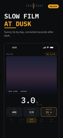 Candela: Light Meter & Log iPhone screenshot