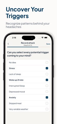 Migraine Tracker ~ screenshot 4