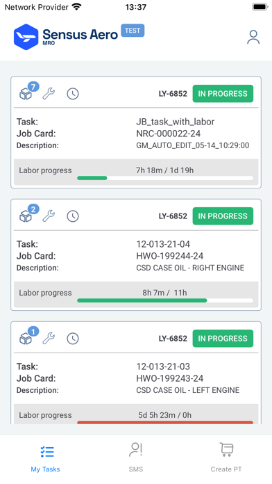 Screenshot 1 of Sensus MRO App