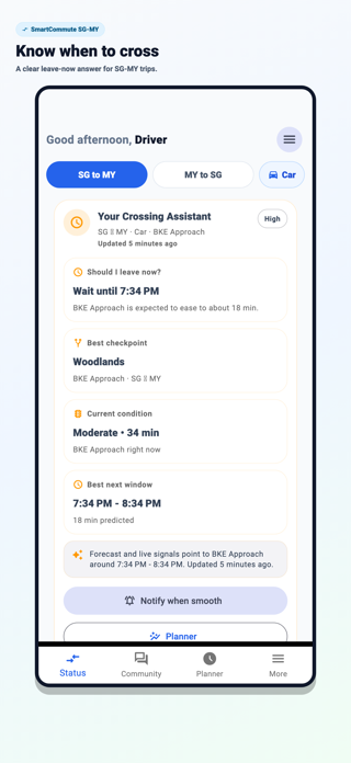 SmartCommute SG-MY Screenshot 1 of 6