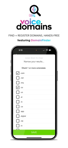 Voice Domains screenshot