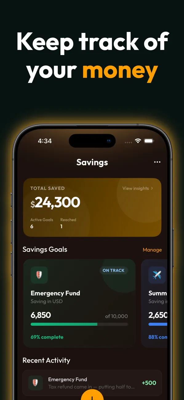 Screenshot #1 pour Money Saving App: SaveSmart