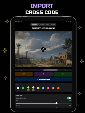 Custom Crosshair iPad screenshot