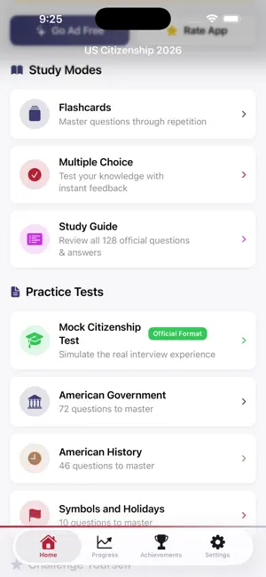US Citizenship Test 2025: Quiz screenshot 3