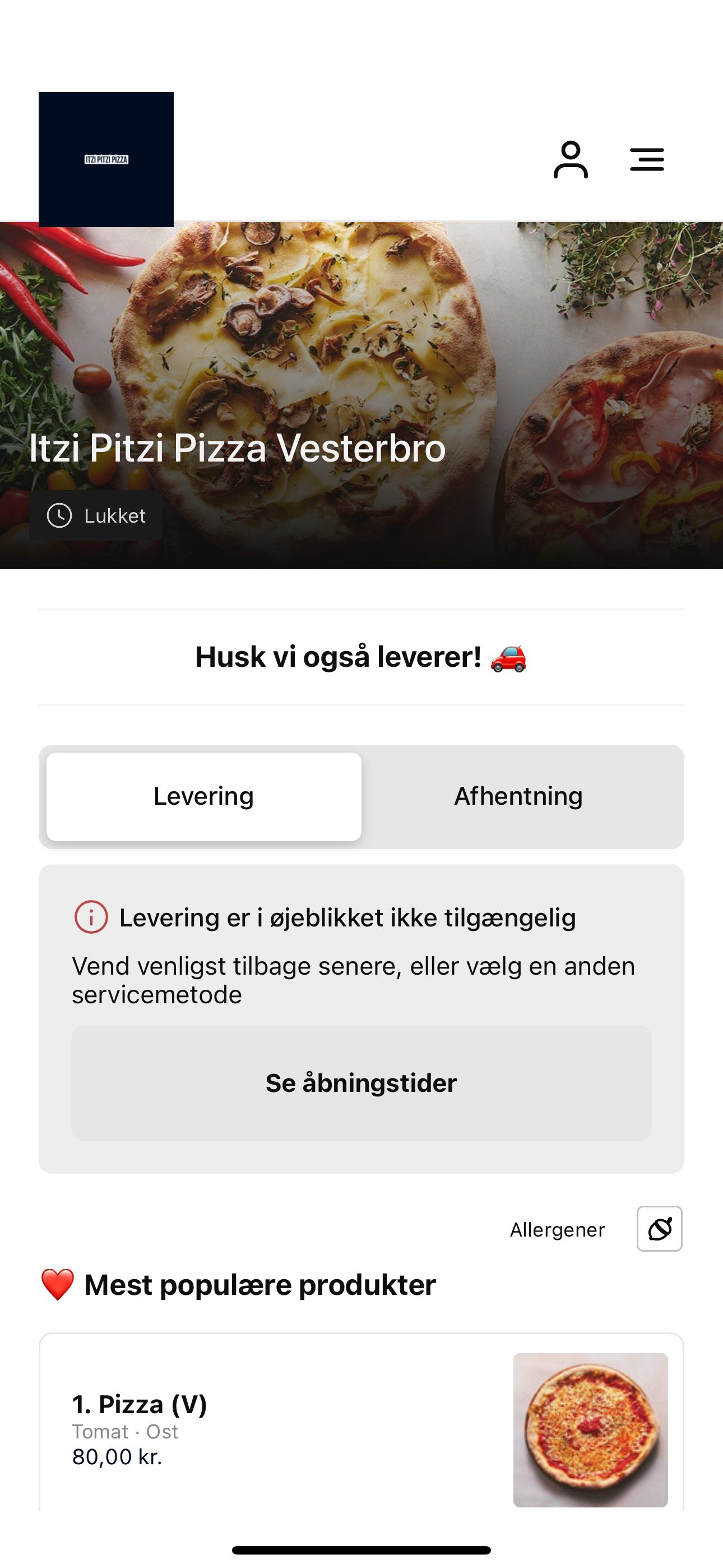 Itzi Pitzi Pizza Vesterbro