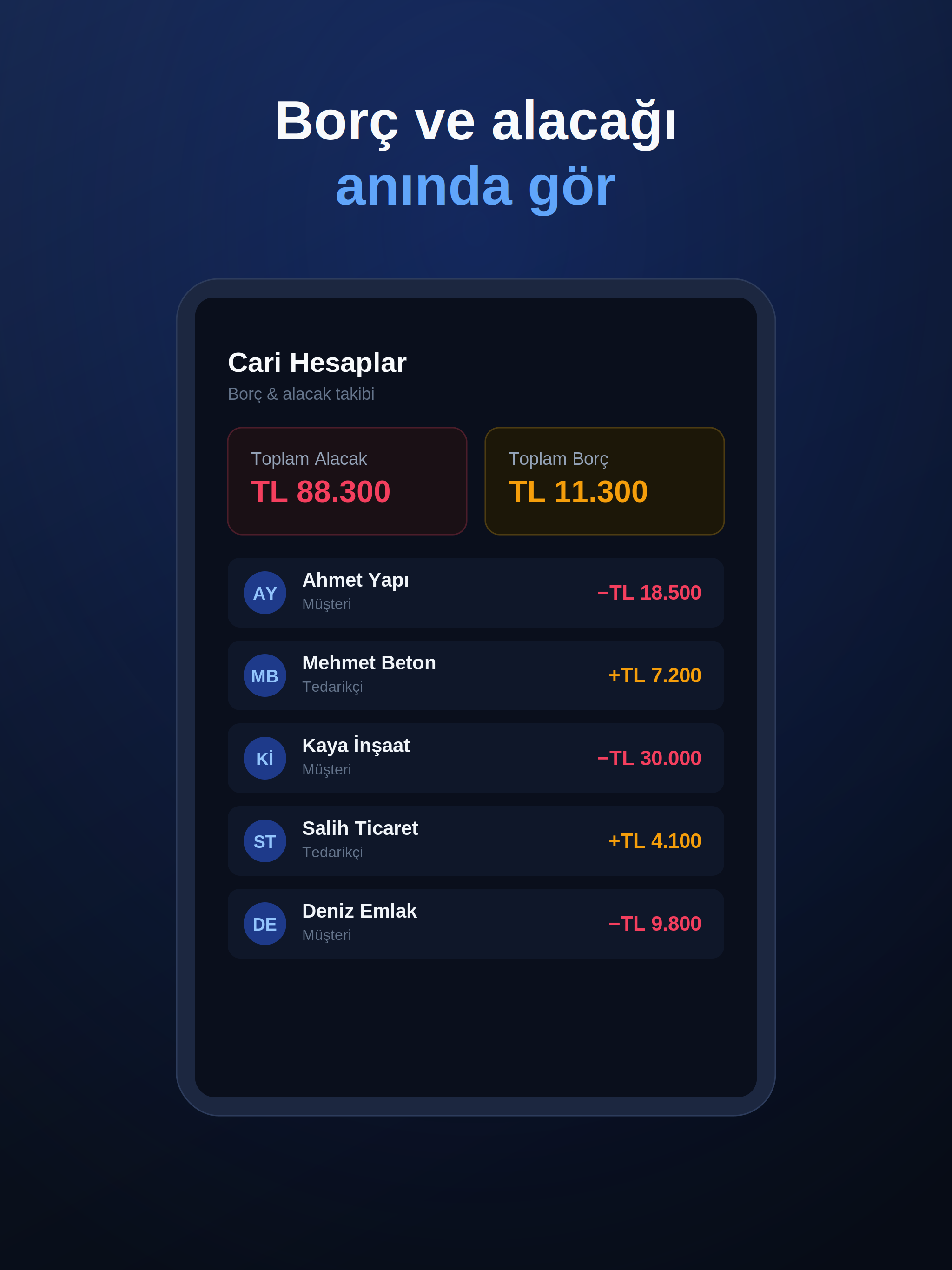 YapıCari - Cari & Stok Takibi screenshot 6
