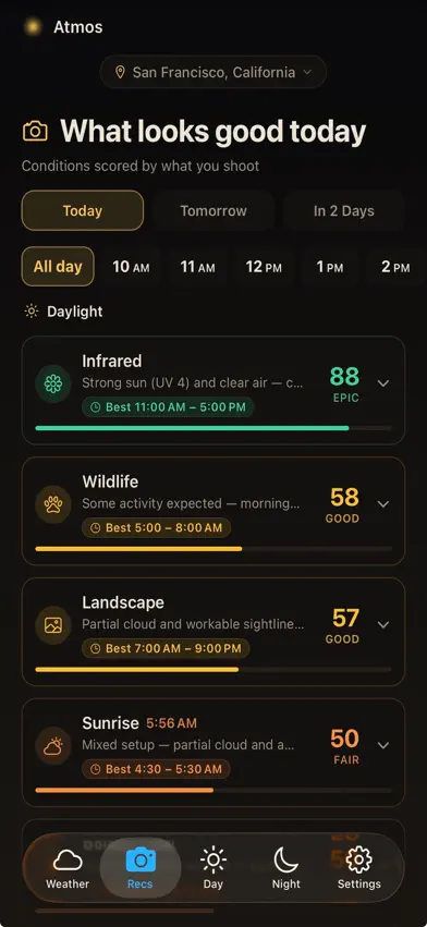 Atmos for Weather & Photo screenshot 1
