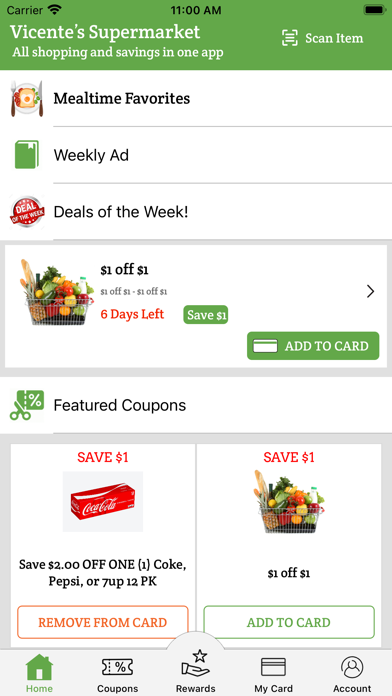 Vicente's Supermarket Rewards Screenshot