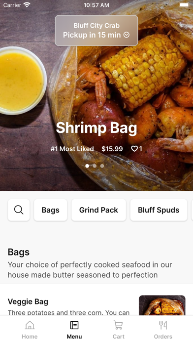 Bluff City Crab iPhone screenshot 2 - Food & Drink app