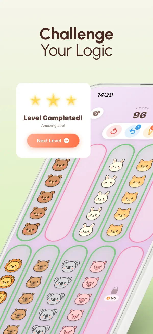 Cozy Animal Sort: Puzzle Screenshot 4