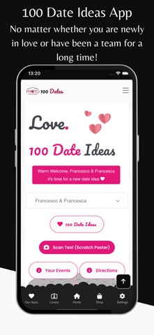 100 Love Date Ideas Screenshot 1 of 5