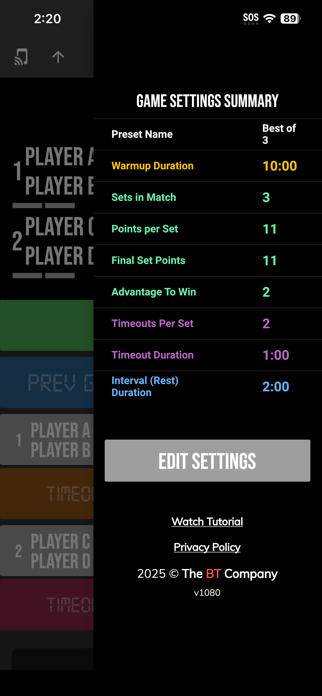 BT Pickleball Controller Screenshot 9 of 10