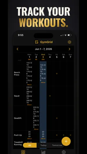 Workout Tracker - GymGrid Pro screenshot 1