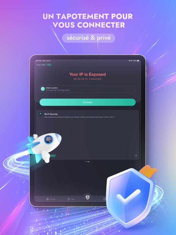 Screenshot #5 pour iTop VPN: VPN Gratuit iPhone
