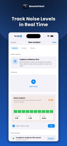 BeweisPaket – Evidence Log Screenshot 5 of 7
