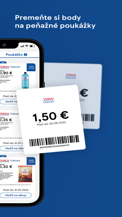 Clubcard Tesco Slovensko Screenshot