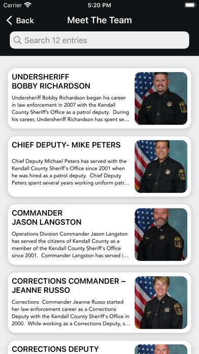 Kendall County Sheriffs Office Screenshot
