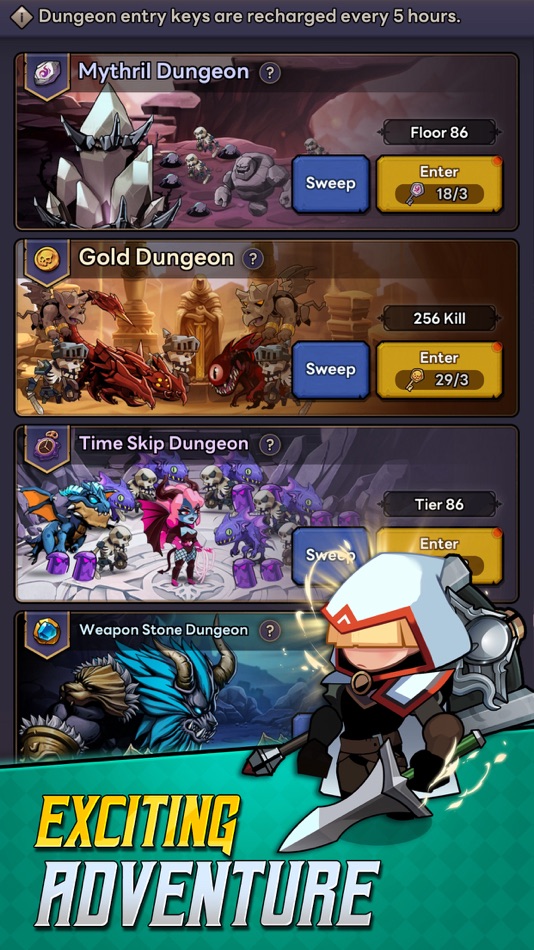 #5. Self-Service Knight : idle RPG (iOS) 来自: cookapps