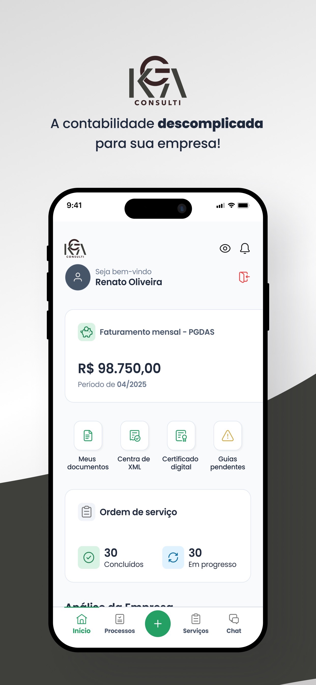 Screenshot 1 of KGA GESTÃO EMPRESARIAL