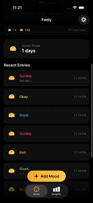 Feely - Mood & Emotion Log screenshot 3