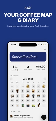 Kafei: Coffee Diary Screenshot 1 of 6