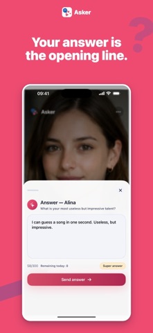Asker: Answer-First Dating Screenshot 2 of 5