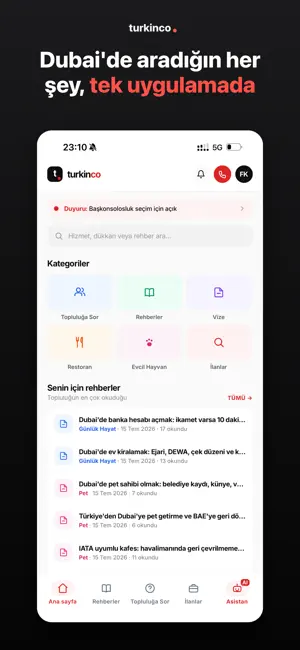 Turkinco - Dubai Türk Rehberi screenshot 1