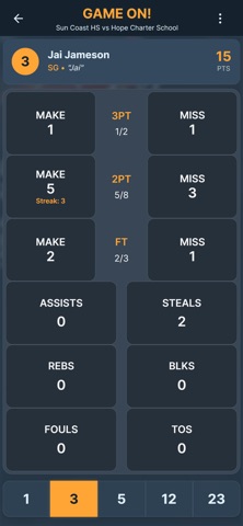 Buckets! Basketball Stats screenshot
