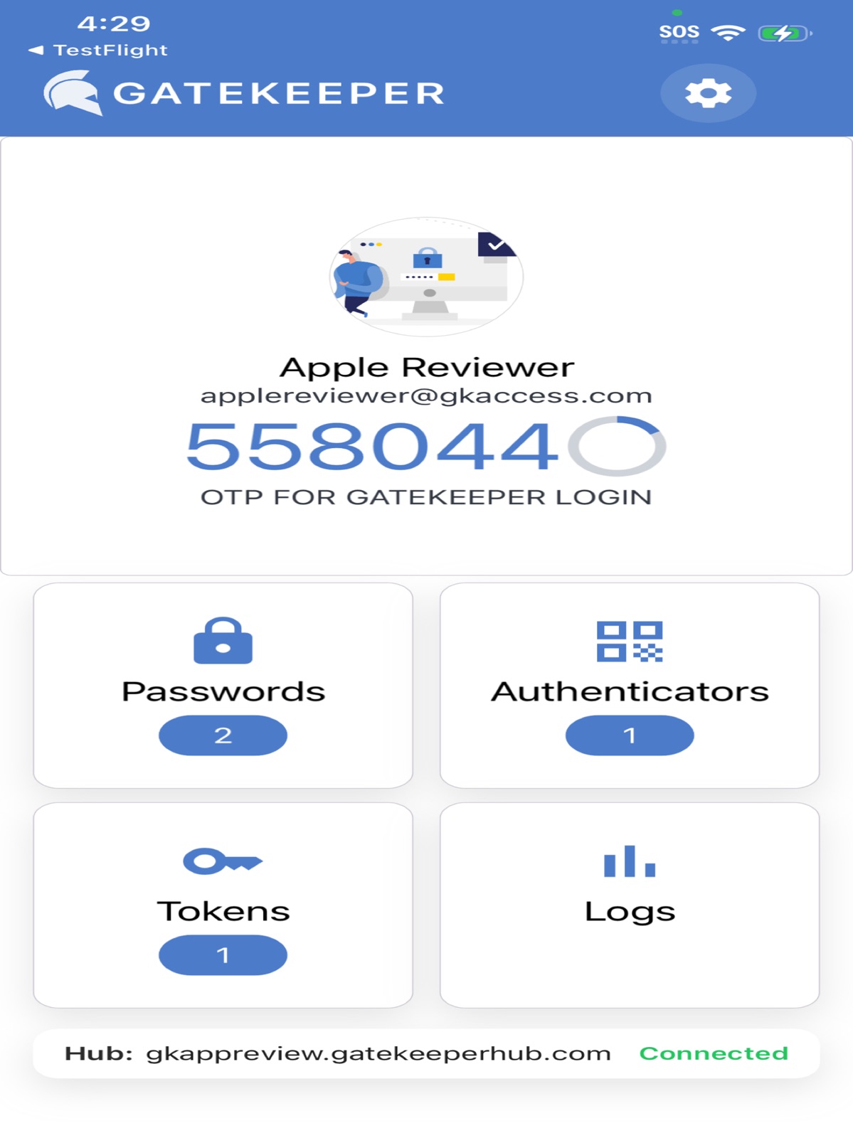 GateKeeper Password Manager ipad screenshot 1