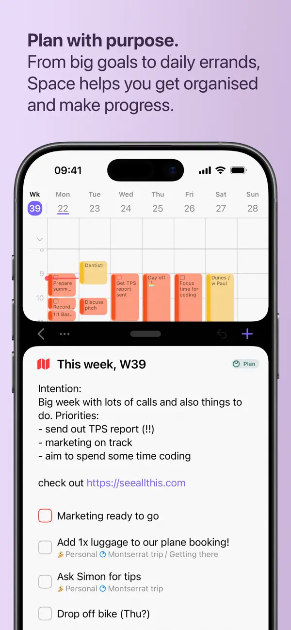 #1. Space - Life Planner (iOS) Által: Map + Territory