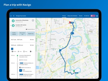 Winnipeg Transit iPad screenshot 2