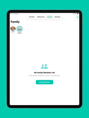 Littleaf - Your family book iPad screenshot