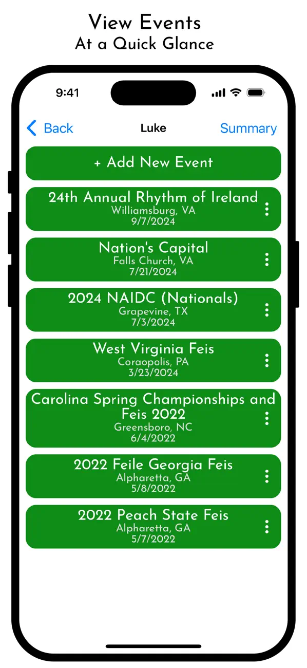 Screenshot #3 pour The Feis Files