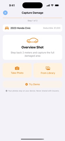 DamageDocAI - Claim Helper iPhone screenshot