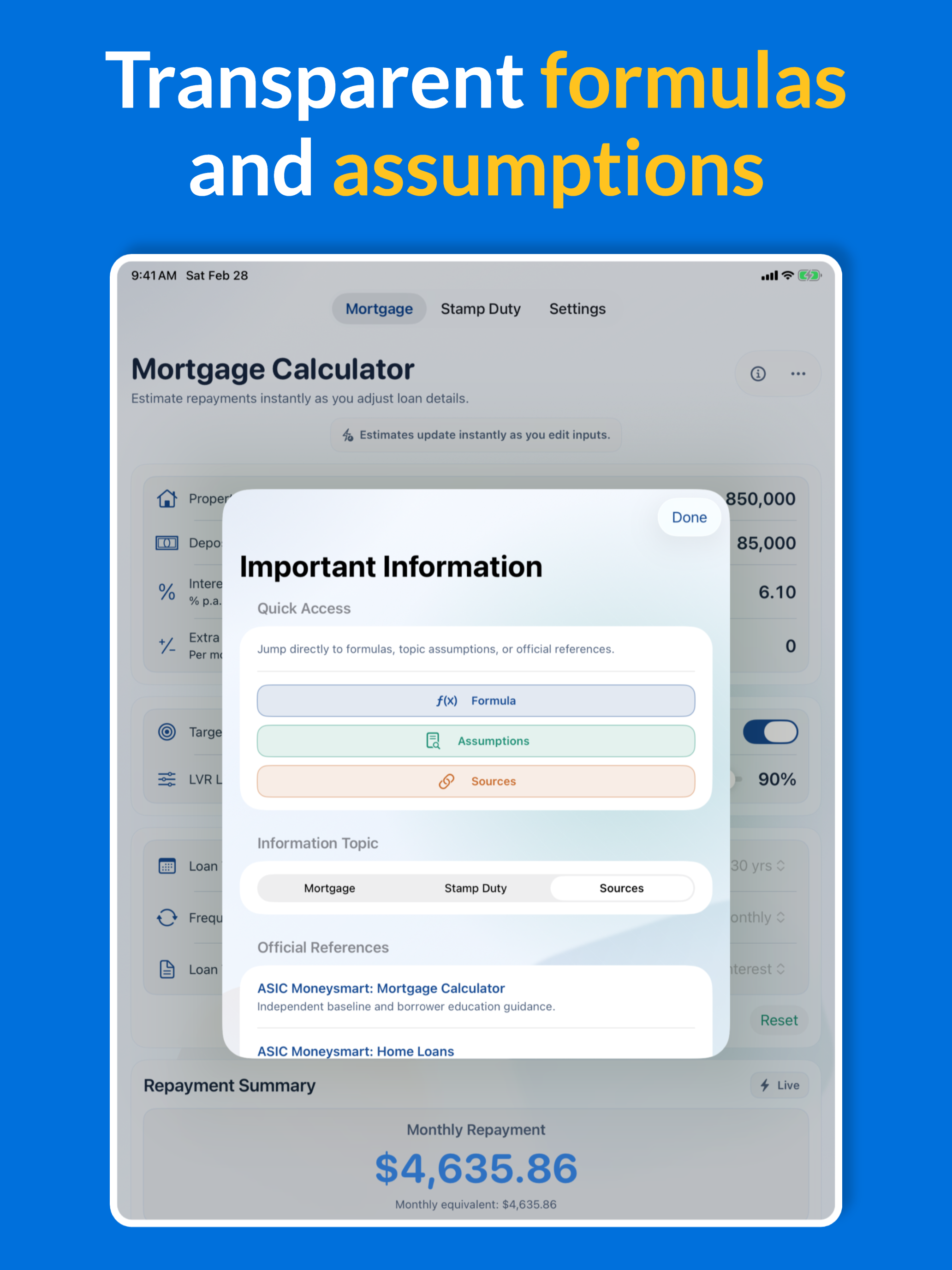 OZ Mortgage Calculator screenshot 14
