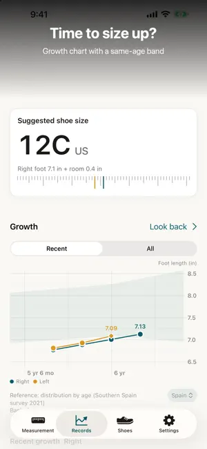 Foot Size Check screenshot 3