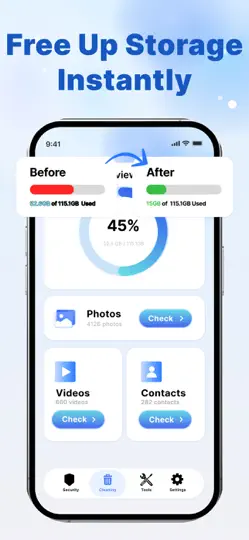 Mobile Security: Phone Cleaner iPhone Ekran Görüntüsü 3