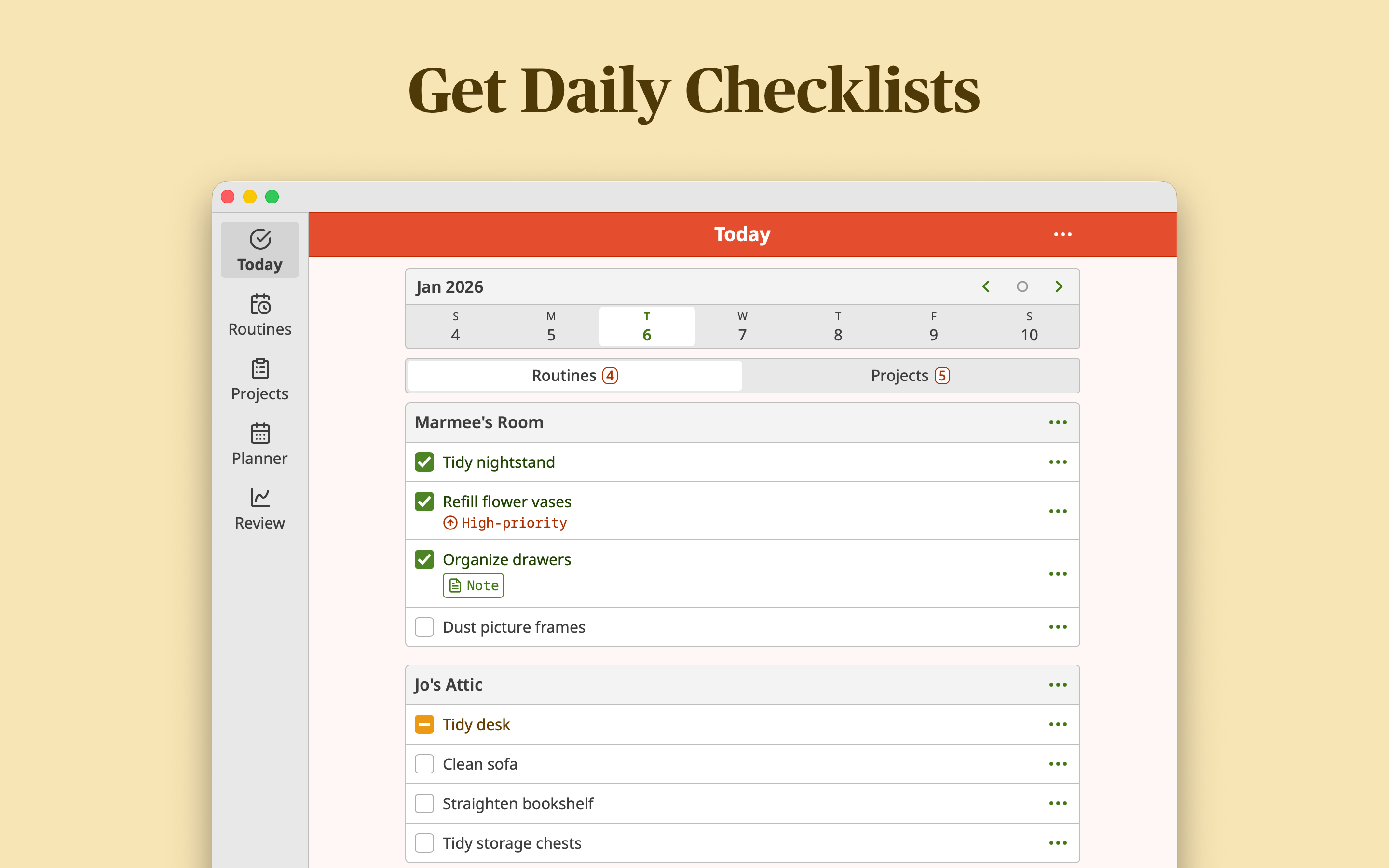 Homemaking: Task Planner