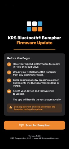 KRS Firmware Update Screenshot 1 of 6
