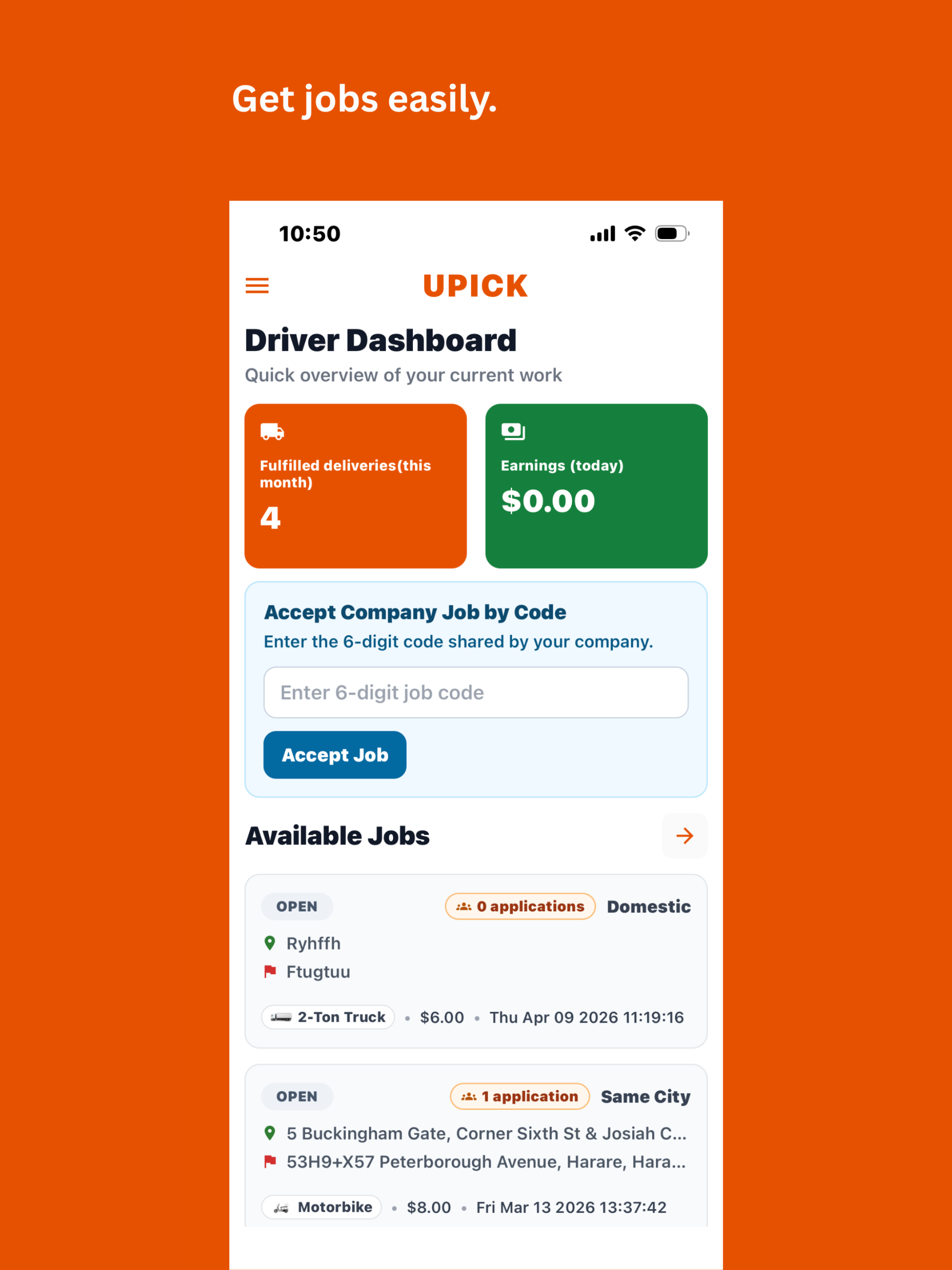 Upick App screenshot 8