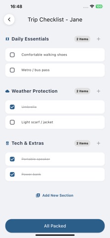 Traveler Checklist Screenshot 2 of 10