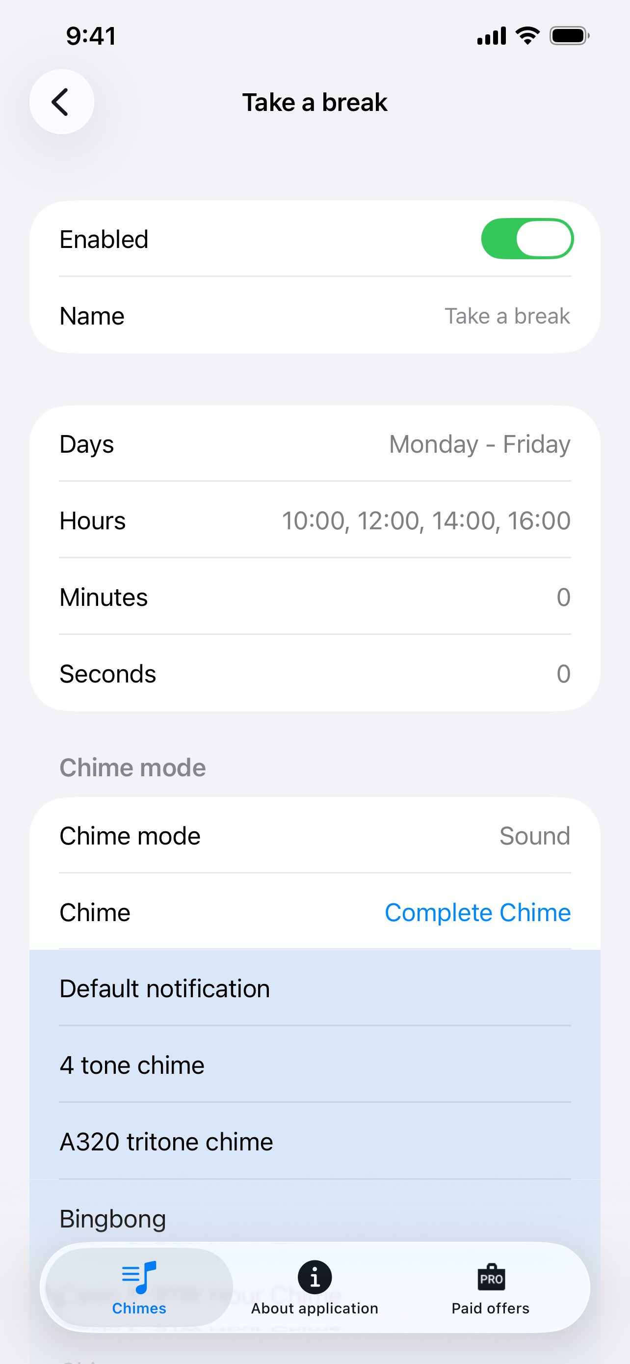 Hourly Chime: Talking Clock screenshot 3