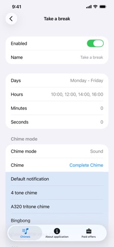 Hourly Chime: Talking Clock Screenshot 3 of 4